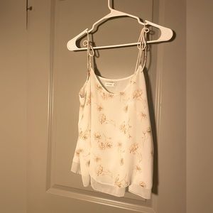 Floral bow tied tank